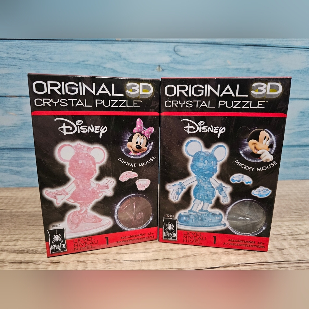 🆕️ Mickey & Minnie Crystal 3D Puzzles